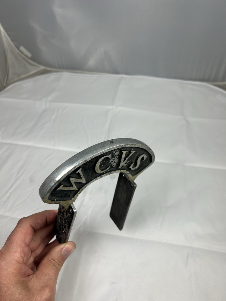 Original Cast Aluminum Microphone Flag WCVS