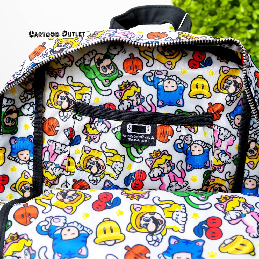 Super Mario Bros Controller Gear Mini Backpack 12" Mario 3D World Catsuit