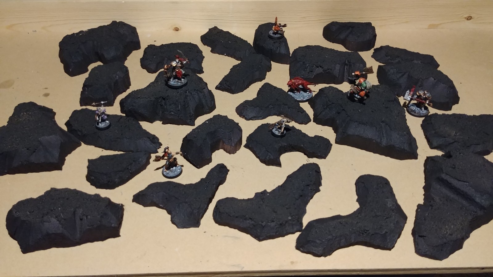 Wargaming Terrain - Large Box Set of Black Hills Primed and Unfinished