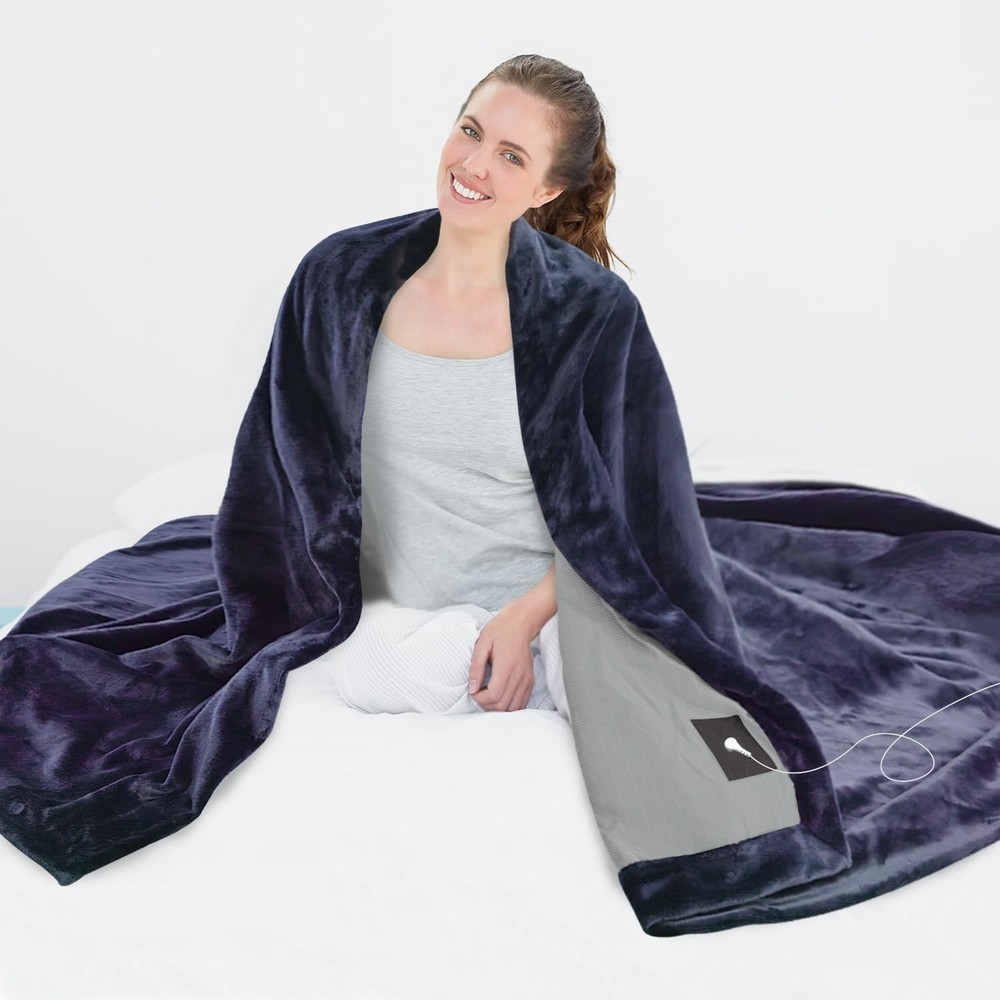 Grounding Blanket, Grounding Sheet, Grounded Throw Kit with Conductive Silver...
