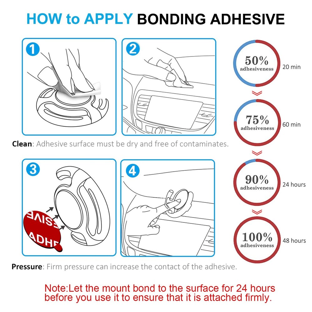 PKYAA 8 Pack Sticky Adhesive Compatible with Socket Base, Small, Style a