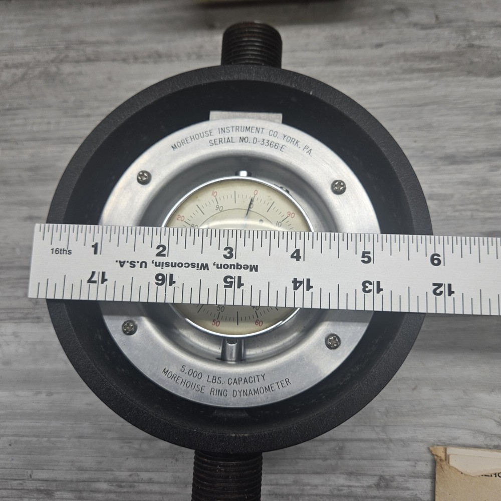 MOREHOUSE 5000 LB CAPACITY RING DYNAMOMETER CALIBRATOR