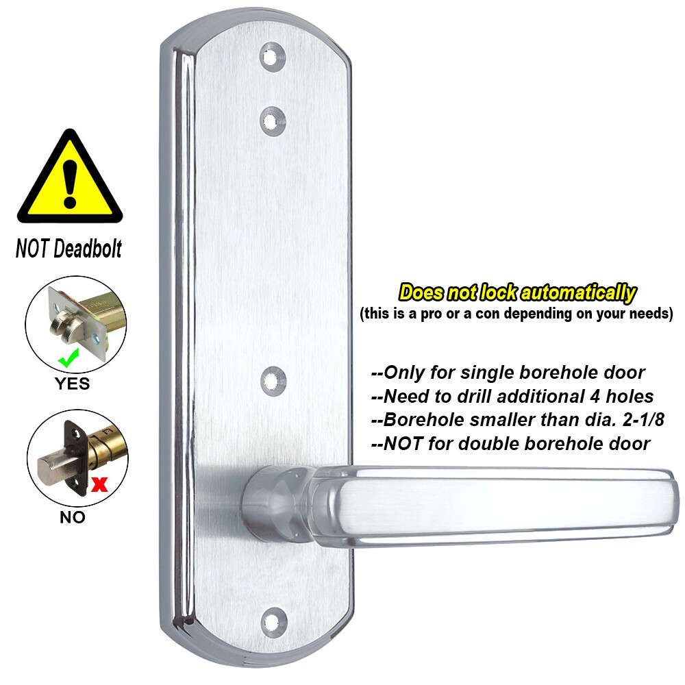 Keyless Door Lock Mechanical Push Button Digital Keypad Entry Security Door Knob