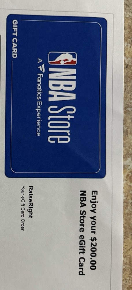 NBA Store Gift Card