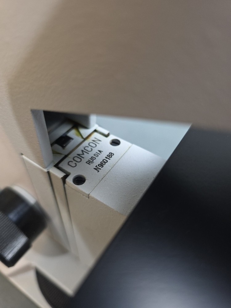 Comcon Binocular Microscope N960236 In Wooden Case 4 Objectives