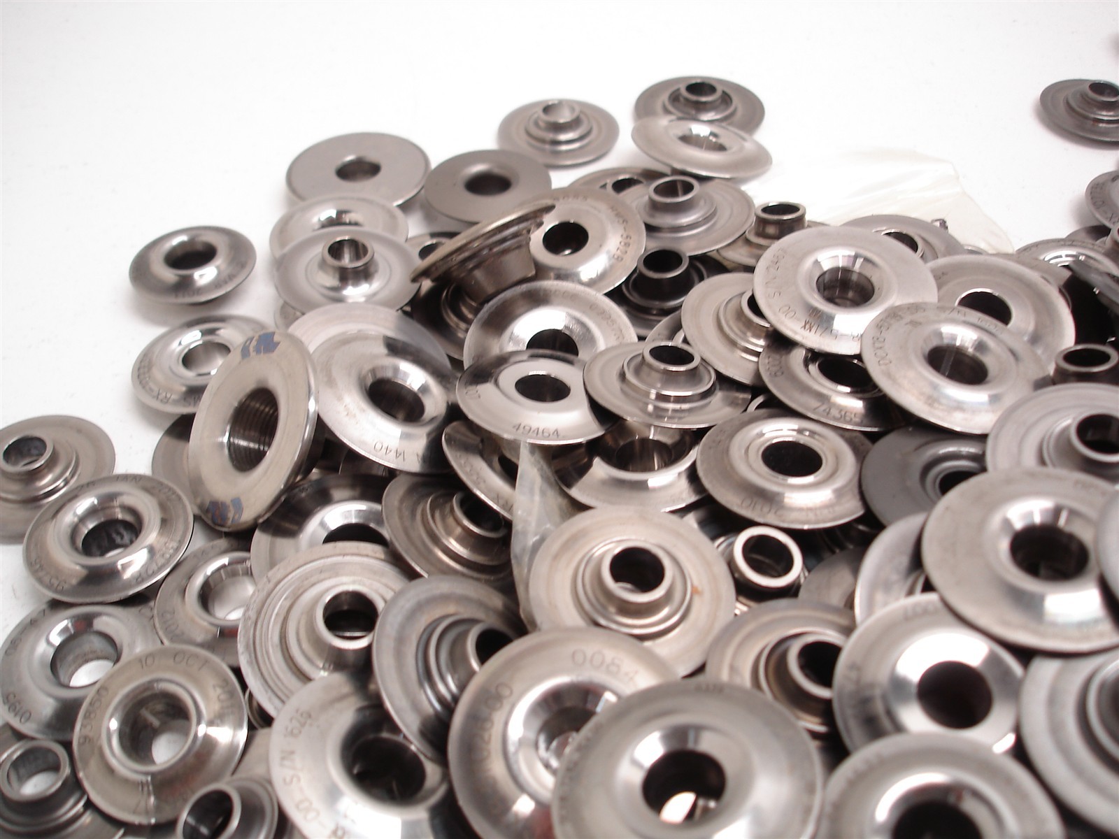 BULK 615 pcs NASCAR DEL WEST STEEL VALVE SPRING RETAINERS MINI TOPLOCK HENDRICK