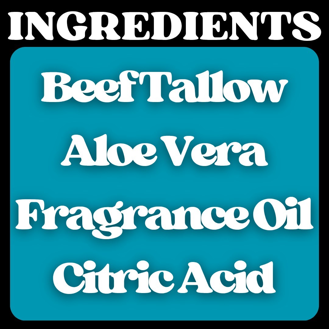 6 Handmade Tallow Soap Bars | Cold Process | Natural | Sensitive Skn | 6oz Each