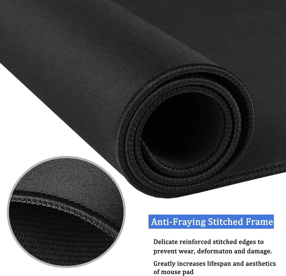 Large Gaming Mouse Pad Waterproof with Double Stitched Edges