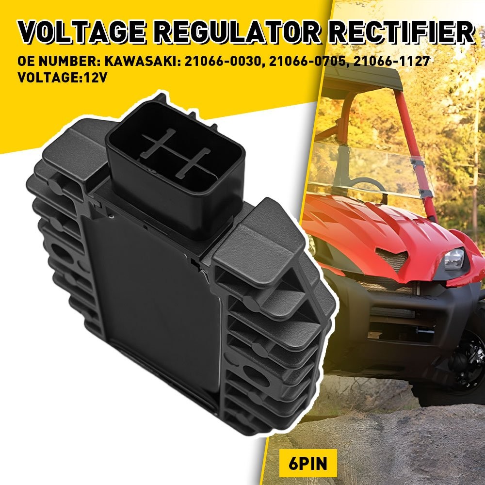 Voltage Regulator Rectifier Replacement For Kawasaki and Suzuki Models 6 Pins