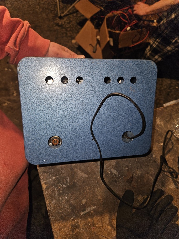 CONAR Model 400 Ham Radio Transmitter Blue Silver Vintage