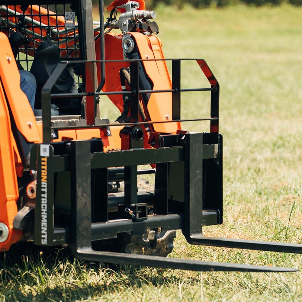 Titan Attachments Pro Series Pallet Fork Frame, Quick Tach Connection