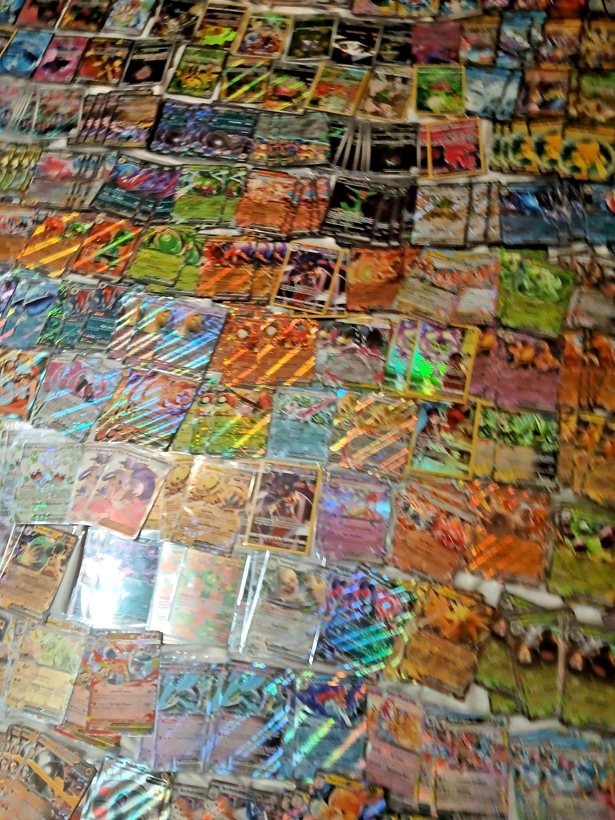 Official Pokémon Card Lot of 358 Includes Rares, Holos, Reverse, EX, V, VSTAR...