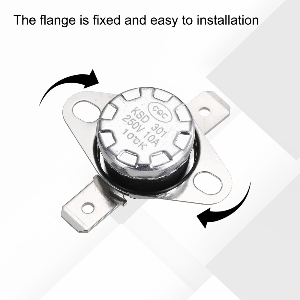 Temperature Control Switch , Thermostat , KSD301 10°C , 10A , N.O 2pcs
