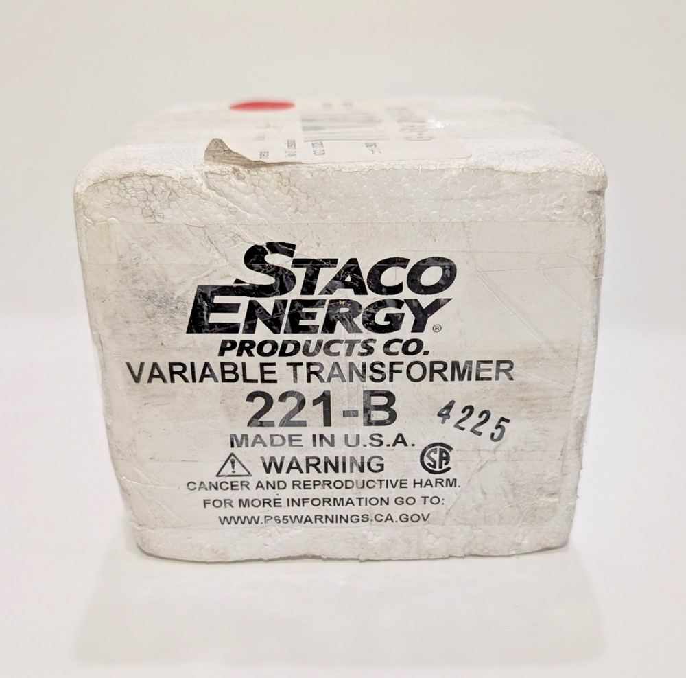 Staco Energy 221-B Variable Transformer 120v New
