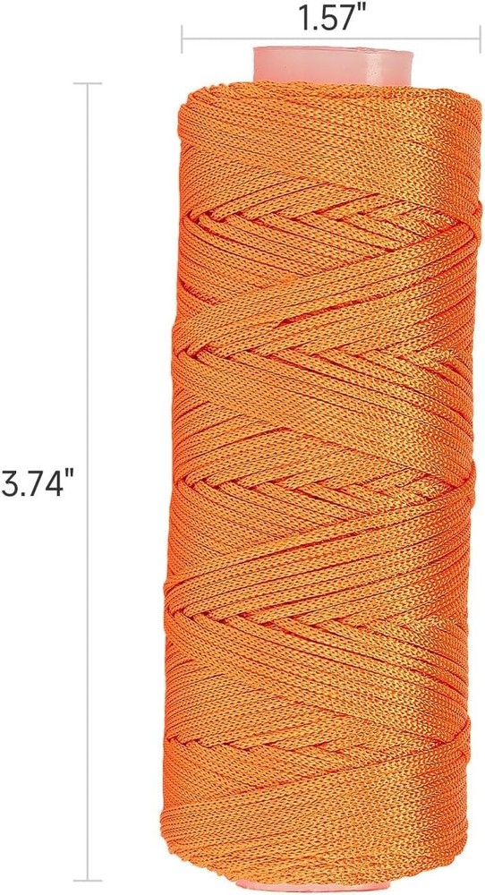 Romeda Mason Line #18, 500 Ft Orange String, Construction Twine for