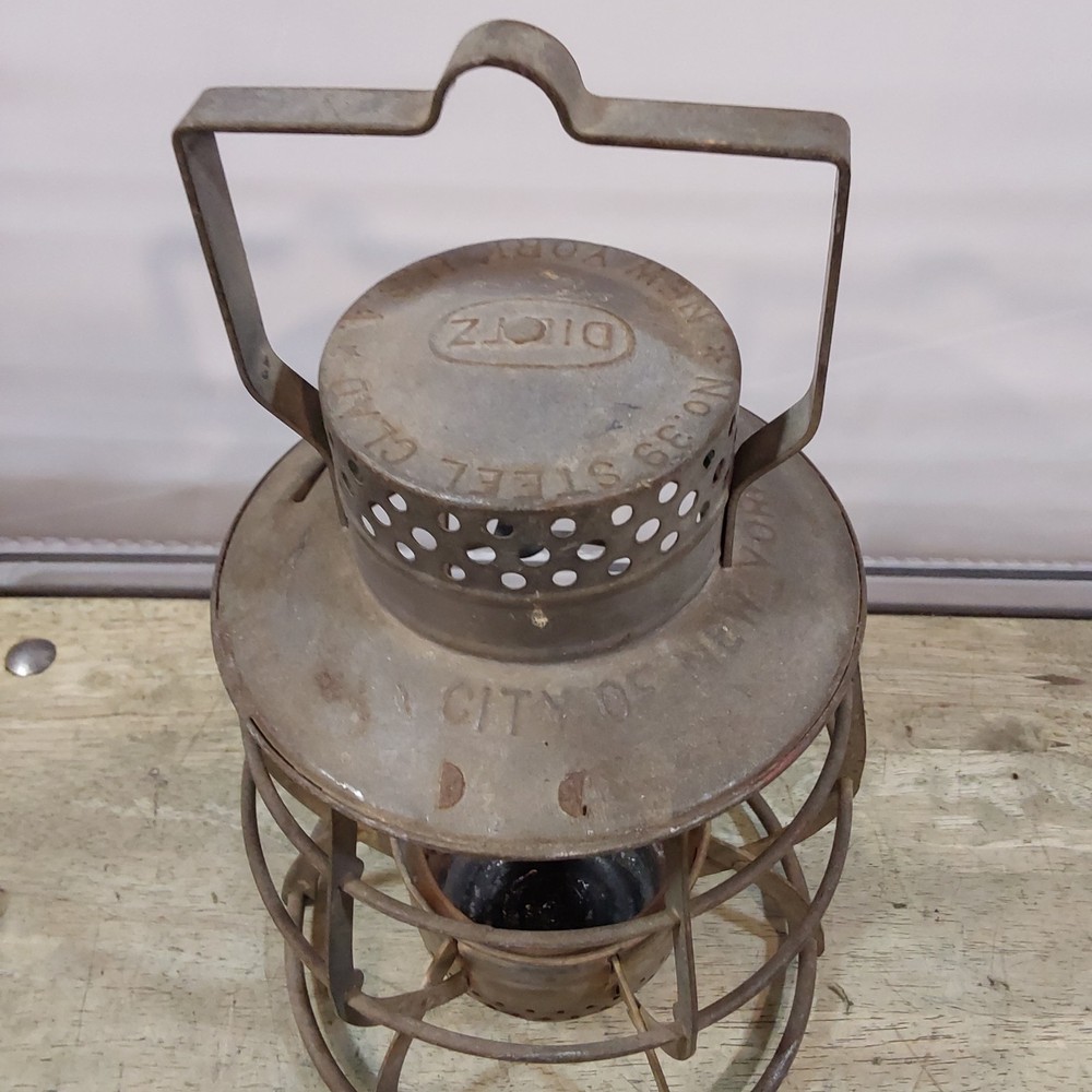 Dietz 39 Steel Clad Lantern - Frame and Ventilator - Surface Rust inside