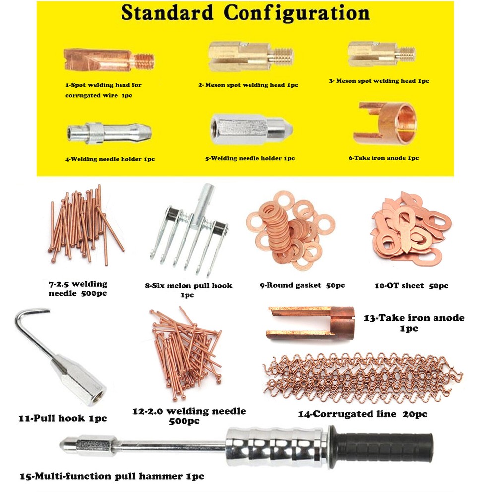 Spot Stud Welder Dent Puller Kit Welding Wire Stud Car Body Panel Reqairs