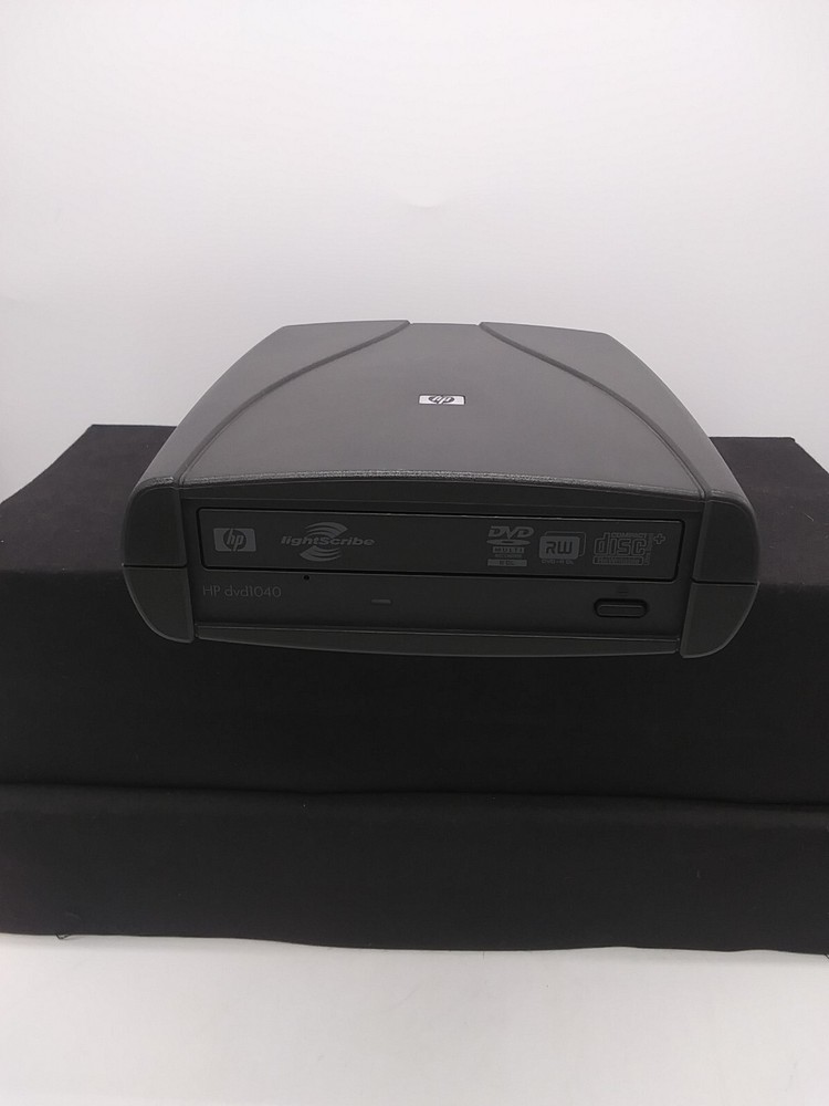 HP DVD1040 External Super Multiformat LightScribe DVD Writer  Untested No Cords