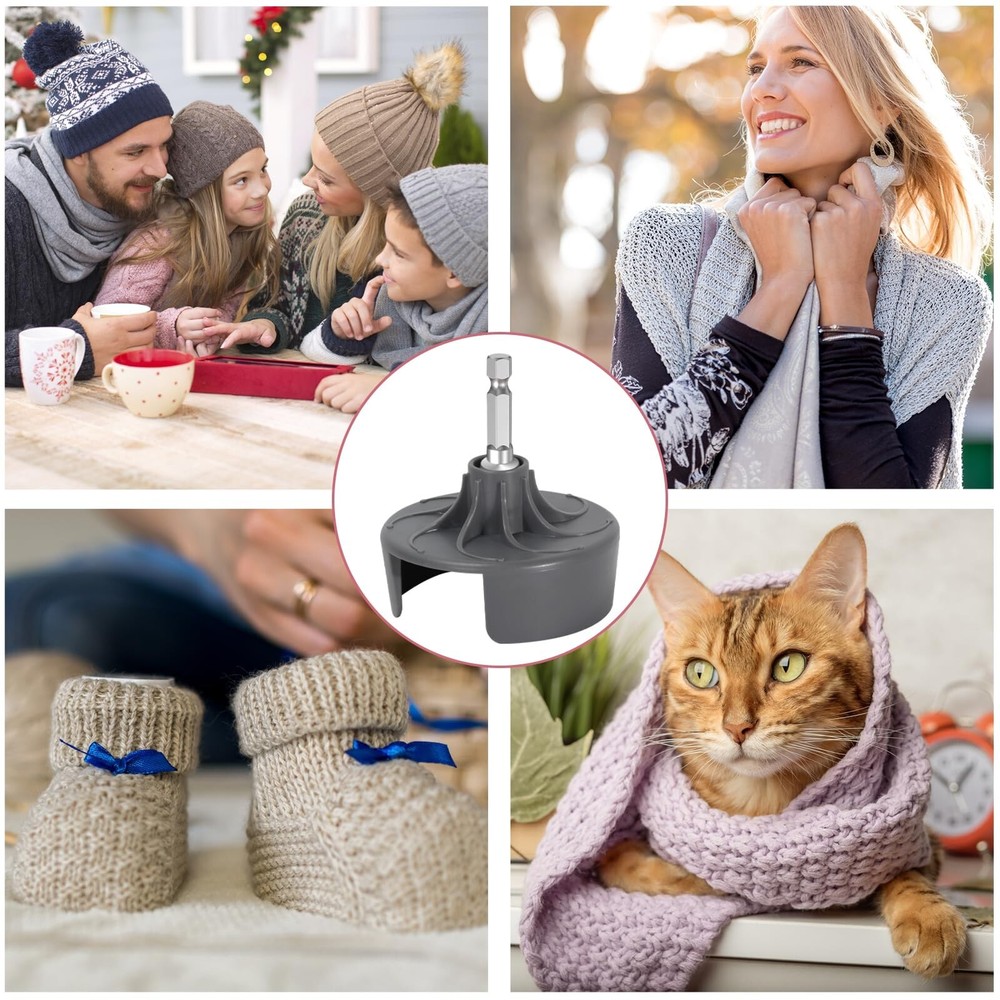 Knitting Machine Adapter, Quick Knit Replaceable Crochet Machine Adapter with...