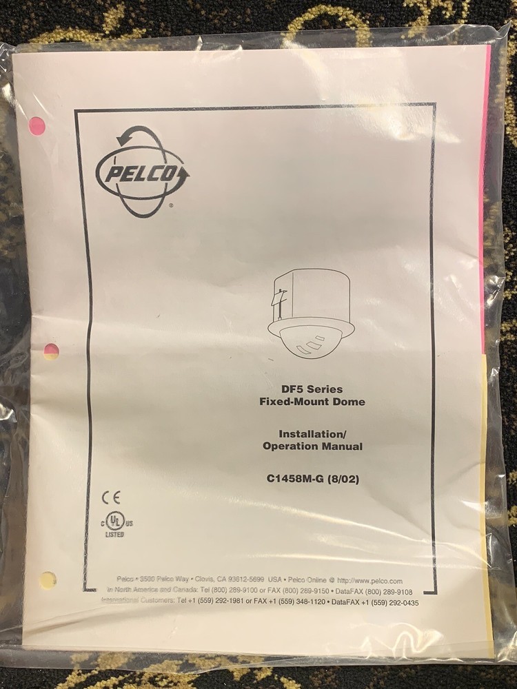 PELCO DF5KY-PG-E0V21A CAMERA DOME 