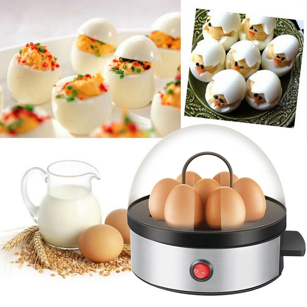 Electric Egg Cooker 7-Eggs Steamer Boiler Maker Breakfast Making Machine for Hou