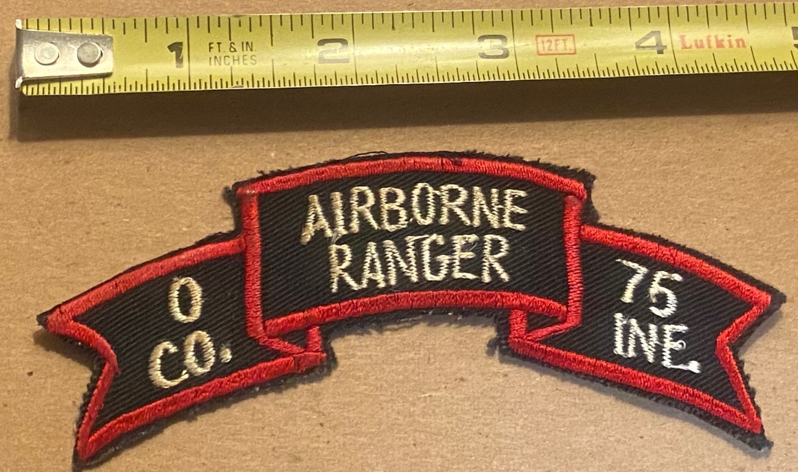 Vietnam War Ranger Scroll for O Co. 75th Rangers, It Glows