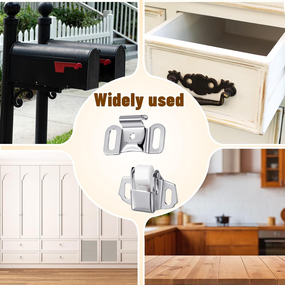 Mailbox Replacement Roller Catch Latch Roller Wheel Spring Door Catch for RV