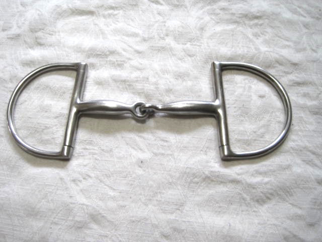 Dee Ring Jointed Snaffle 5'' Stainless Steel Large D Rings