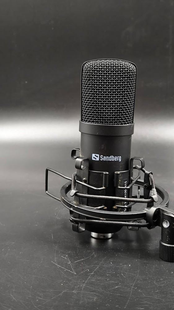 Sandberg Microphone Used Working Black
