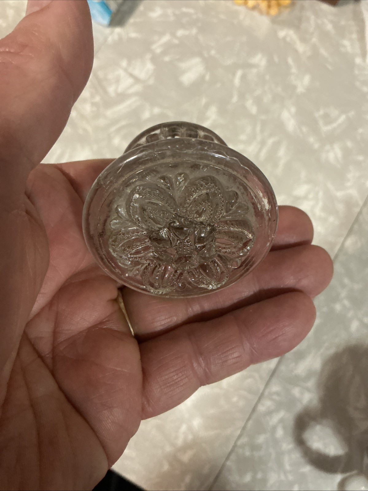 AMAZING RARE EMPIRE PRESSED GLASS PULL BEAUTIFUL OLD ANTIQUE PRICED EACH. LOOK!