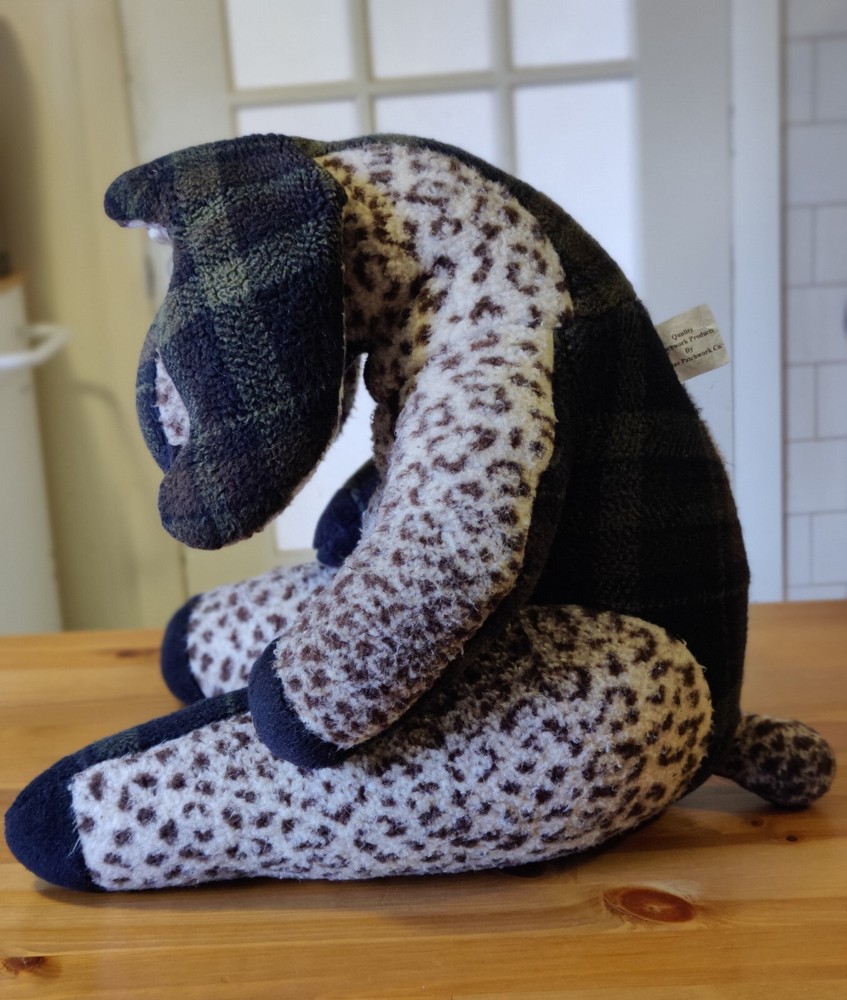 Vintage Patchworks Creations By Maine Patchworks Moose Plush.