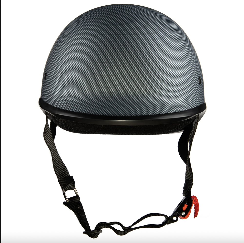 WCL Polo Carbon Motorcycle Half Helmet Small & Light DOT Approved SkullCap