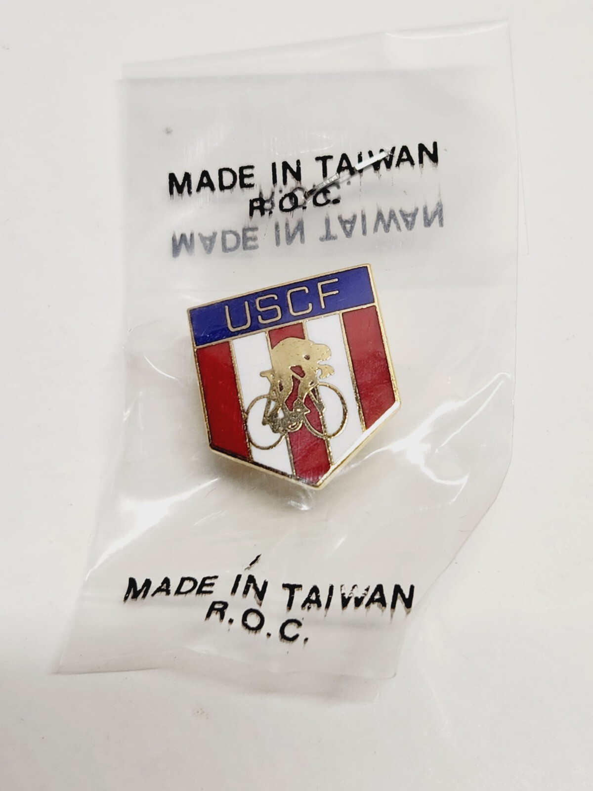 United States Cycling Federation USCF Track Racing Lapel Pin Judges Collection