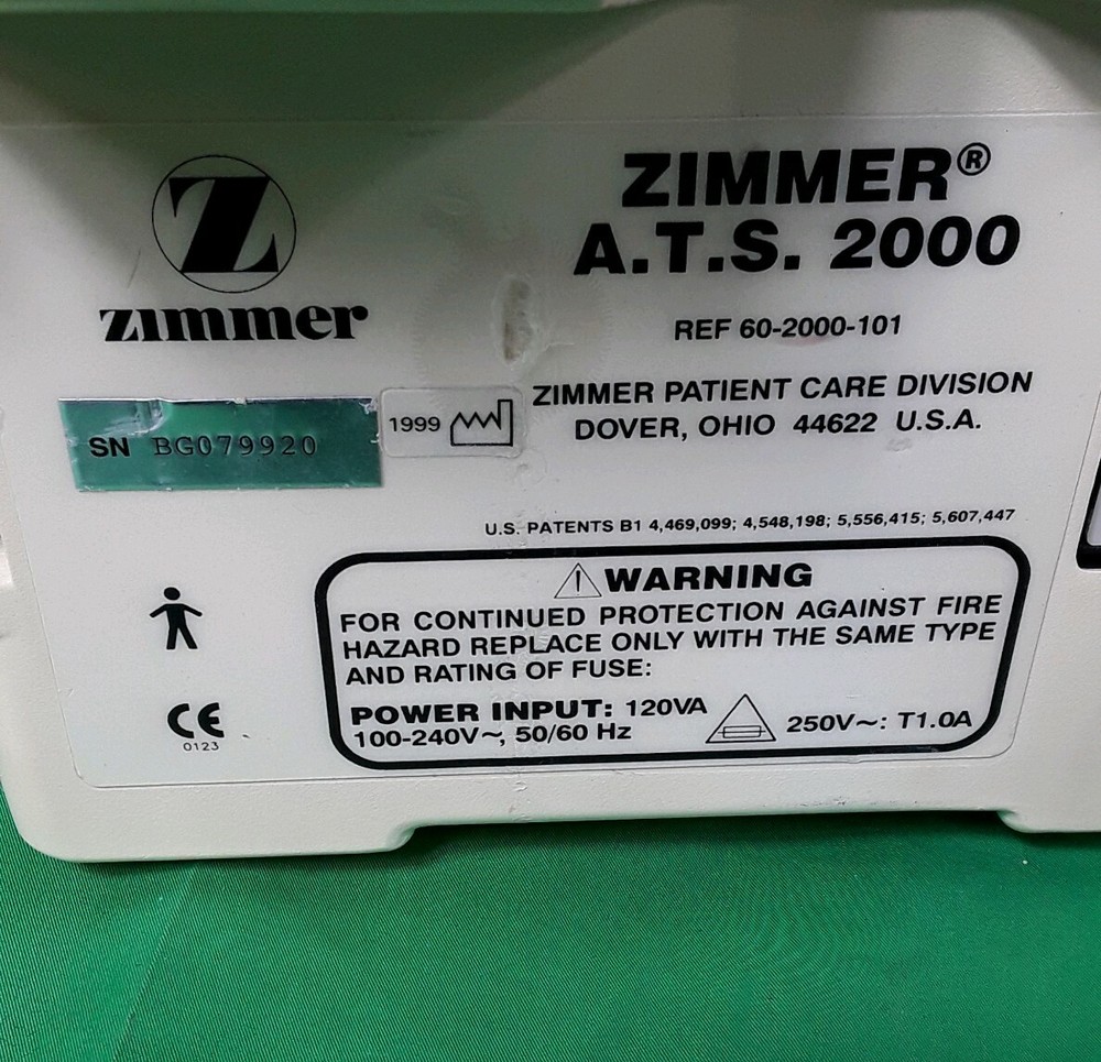 ZIMMER A.T.S. 2000 AUTOMATIC TOURNIQUET SYSTEM