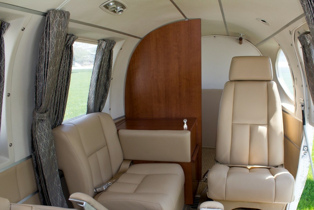 Cessna 414, 421 custom leather interior