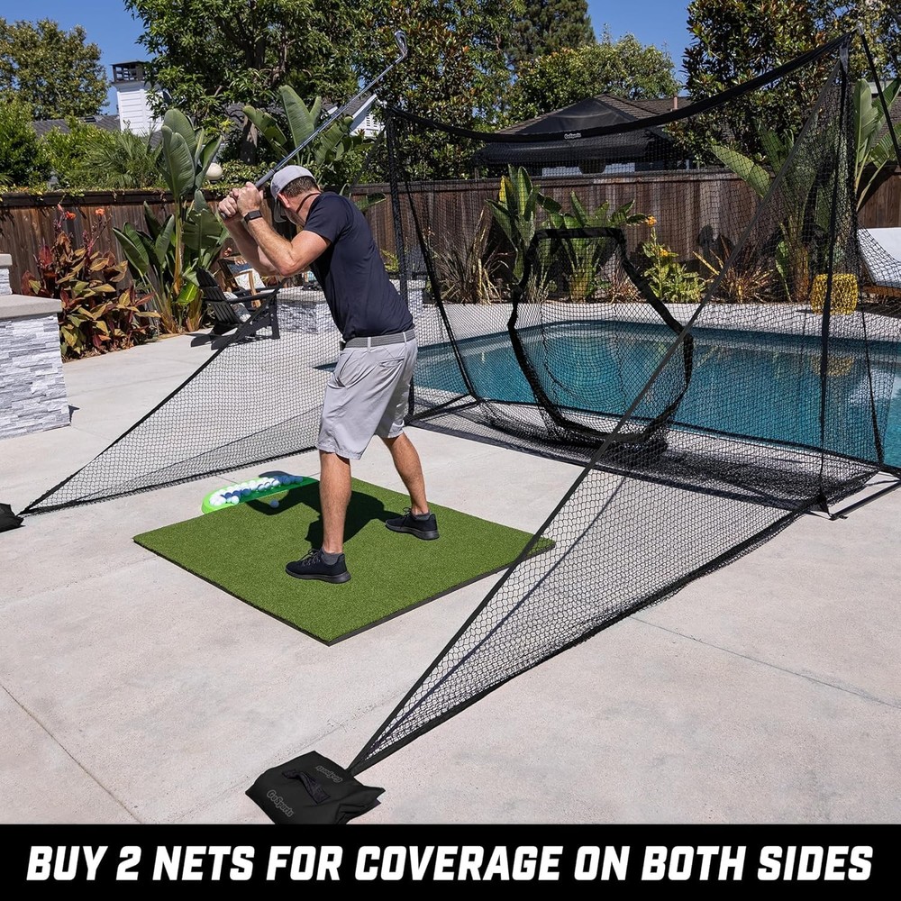 Shank Net Attachment for Golf Hitting Nets - Black or Red