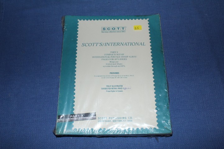 Scott International Blue Stamp Album 1975 Part X 10 Dust BlueLakeStamps SWEET