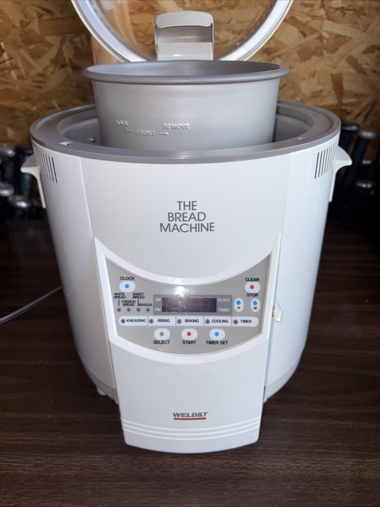 WELBILT The Bread Machine Maker ABM-100-3 White Dome Top 2 Lb Loaf Automatic