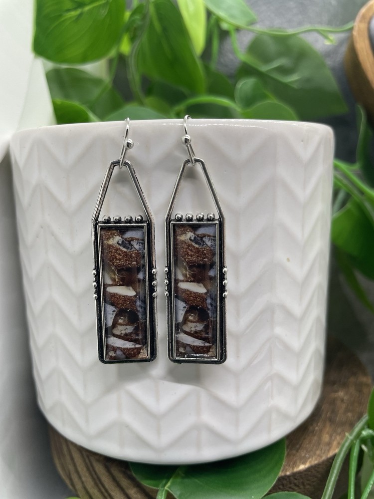 2” Earring Set Silver-tone Boho Hook Dangle Drop New Free Ship B5184