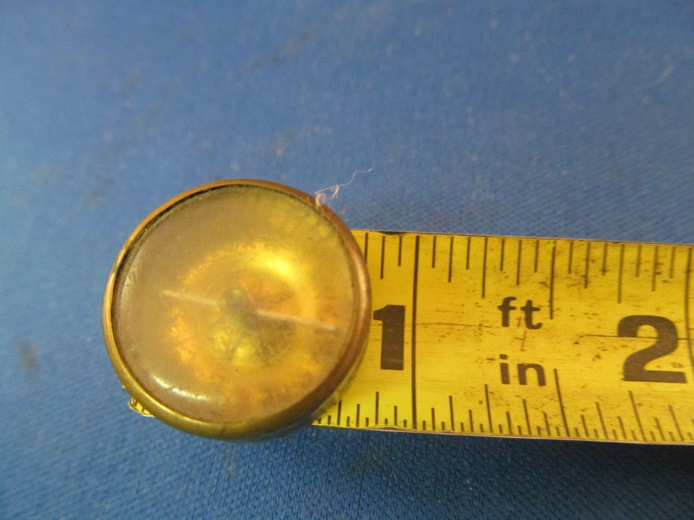 ANTIQUE 3/4" MINIATURE BRASS COMPASS