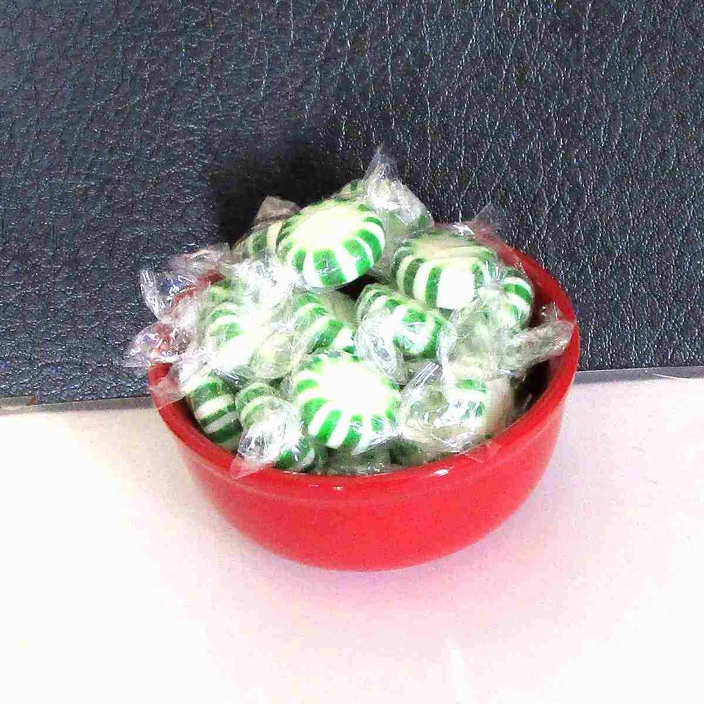 Spearmint Starlight Mints Hard candy bulk wrapped candy 2 Lbs. Menta