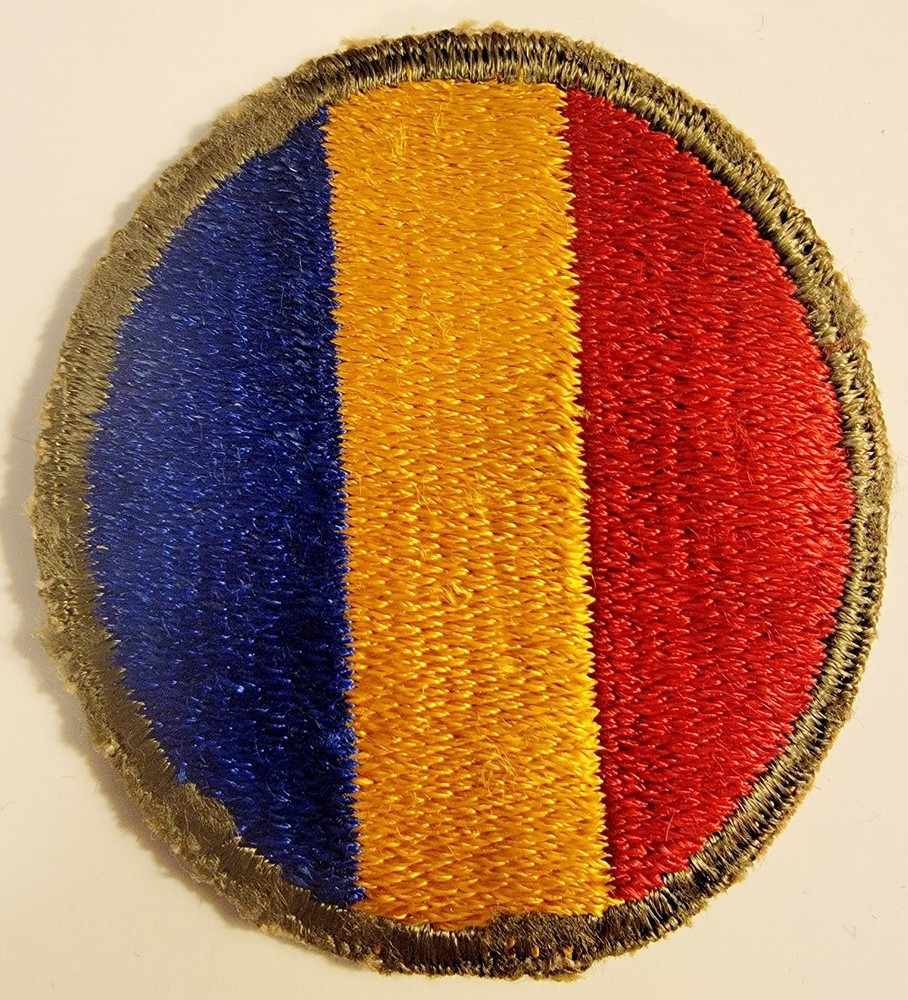 WW II US Army Replacement & School Command Cut Edge Whiteback No Glow Patch 3