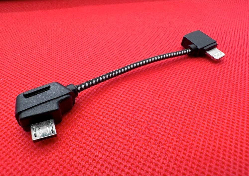 Mavic Mini...Remote Control Cable..Short...Micro USB to Iphone Dji