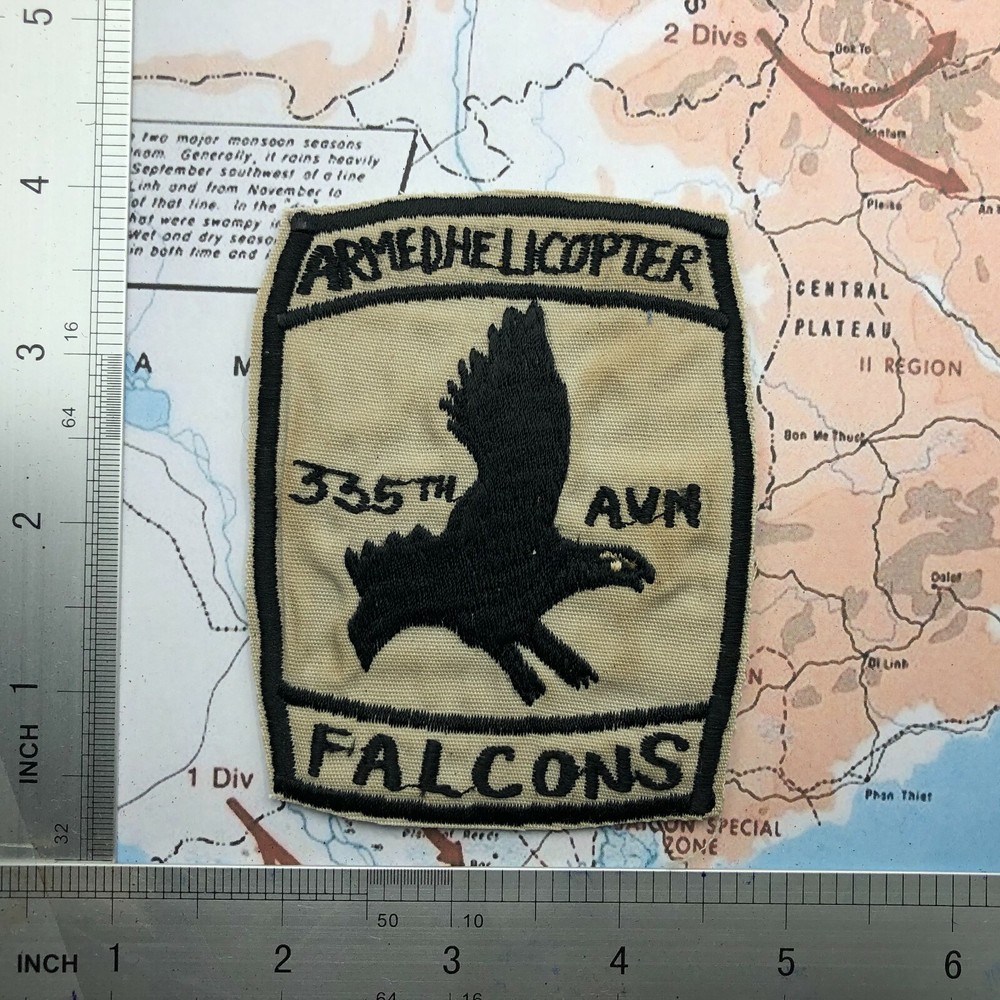 Patch , 335Th AHC 3RD PLATOON GUNS 'FALCONS'  Vietnamw PATCH