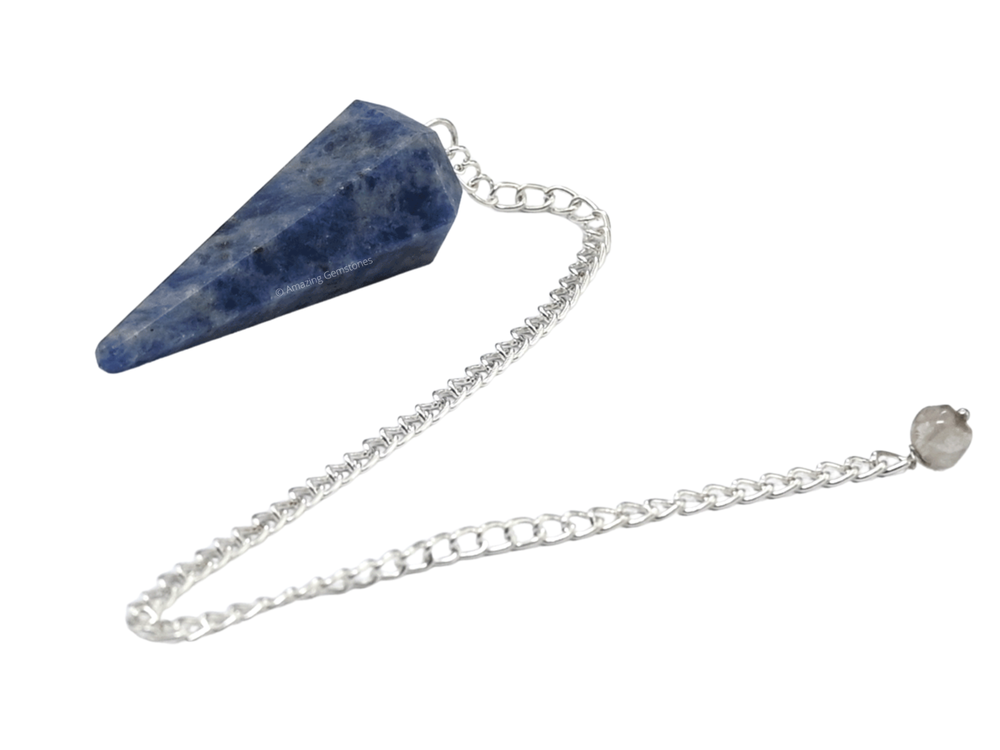 Sodalite Dowsing Crystal Pendulum