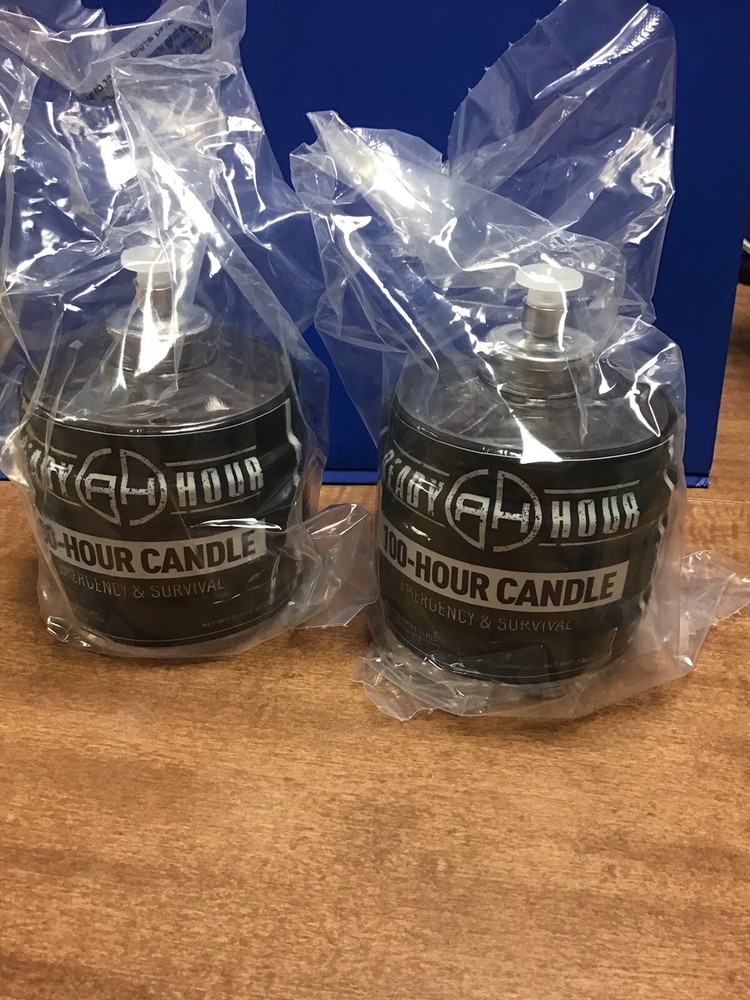Emergency & Survival Preparation 100-Hour Candle Camping Prepping Qty (2)