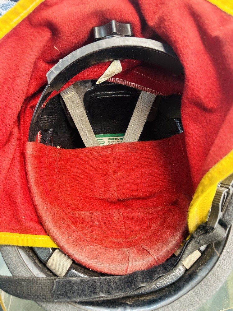 Bullard FIRE FIGHTER HELMET with Faceshield & Neck Protector & Chin Strap