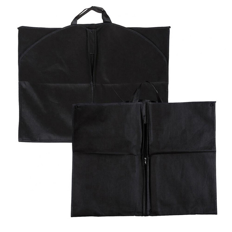Travel Suit Bag Garment Bag Long Dress Black for Hanging Clothes Carrier Cover