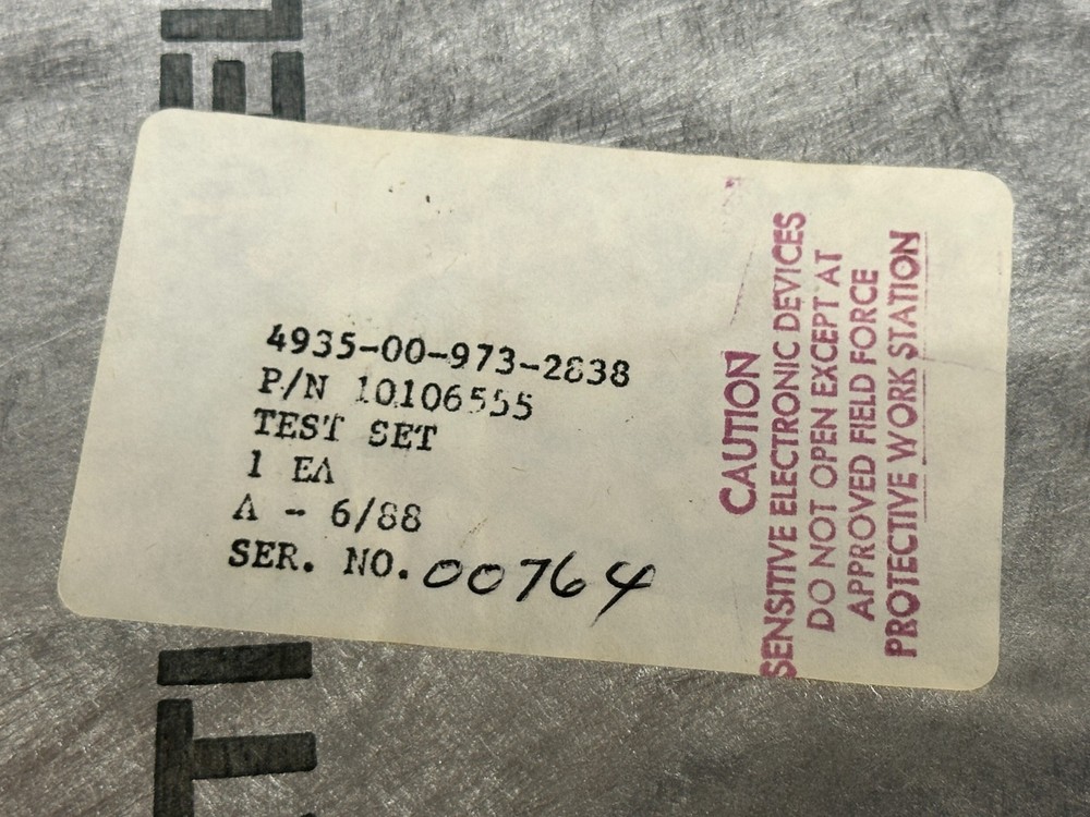 AIRCRAFT Test Set Indicator Control P/N 10106555