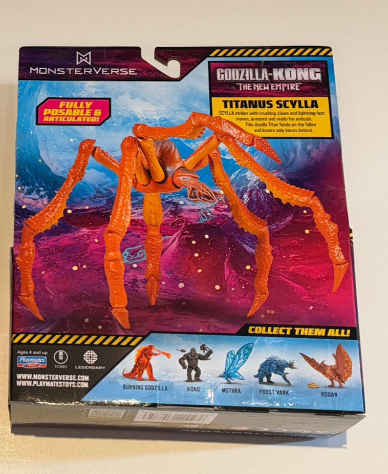 NEW! Monsterverse Godzilla x Kong King of Monsters TITANUS SCYLLA action figure